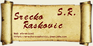Srećko Rašković vizit kartica